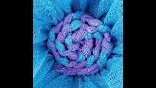 JKatsKreations Deco Mesh Braided Swirl Center for Flower Wreaths Tutorial