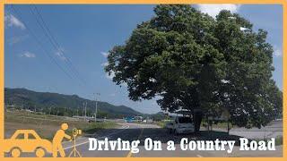 상쾌한 날씨에 시골길 드라이브 / Driving On a Country Road