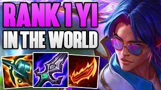 RANK 1 MASTER YI IN THE WORLD CARRIES A CHALLENGER GAME! | CHALLENGER YI JUNGLE GAMEPLAY | S13 13.4