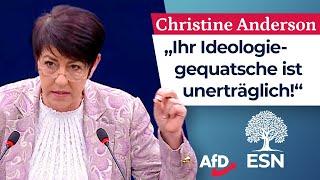 Ihr Ideologiegequatsche ist unerträglich! – Christine Anderson (AfD)