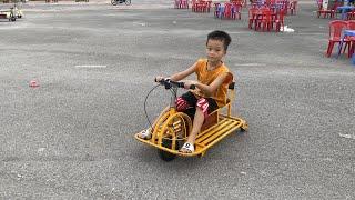 kids bycicle outdoor playground