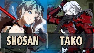 GBVSR:Shosan (Zeta Crimson Bomber) Vs Tako (Siegfried) | High Level Gameplay.