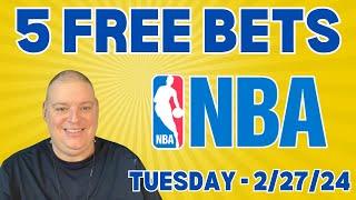 Tuesday 5 Free NBA Picks & Betting Predictions - 2/27/24 l Picks & Parlays