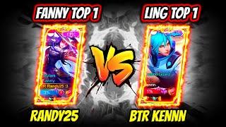 RANDY25 GAMING vs BTR KENNN! TOP 1 FANNY vs TOP 1 LING | MOBILE LEGENDS