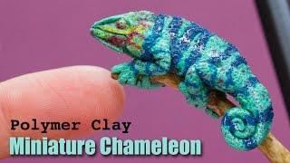 Chameleon Polymer Clay Sculpture // Speed Sculpting in Fimo