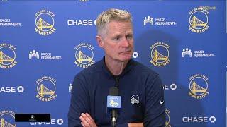 PostGame Interview | Steve Kerr talks to media after Golden State Warriors loss to Spurs 104-97