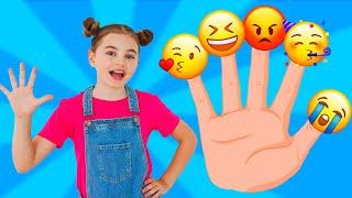 Finger Family Emoji Song + More | Poli and Nick Kids Songs