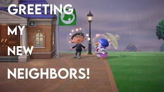 Greeting My New Neighbors! | Animal Crossing Part 2 | agoodhumoredwalrus gaming