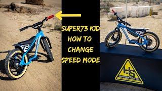 Super73 K1D How to Change Speed Mode