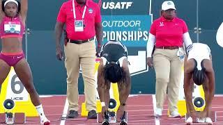 Women's 100m Finals~2022 USA National Championships