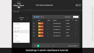 PHP CRUD Tutorial - Generate CRUD admin DELETE Form - Bootstrap 4 Admin Panel