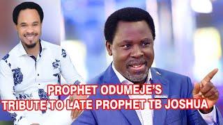 Tribute to Late Prophet TB Joshua by Prophet Odumeje