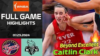 Indiana Fever vs. New York Liberty Game Highlights, July 23 2024 | WNBA Highlights 2024