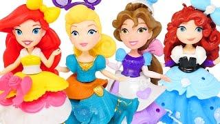 4 NEW Disney Princess Little Kingdom Dolls - Ariel * Cinderella * Belle * Merida