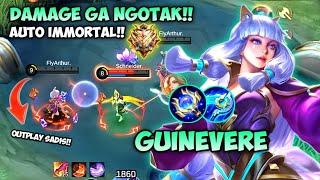 CARA PUSH RANK MUDAH PAKE GUINEVERE!! BUILD GUINEVERE TERSAKIT!! AUTO MVP!! | MOBILE LEGENDS