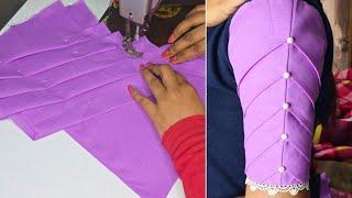 trending sleeves design cutting and stitching 2025 // blouse and kurti sleeves design //Baju design