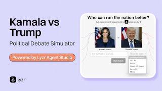 Kamala vs Trump Debate Simulator | Built on Lyzr's Agent Studio