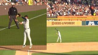 Matt Vierling catch ALDS Game 3 | Cleveland Guardians vs Detroit Tigers