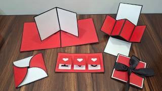 How To Make Different Cards For Scrapbook | Cards For Scrapbook | Scrapbook Card Ideas