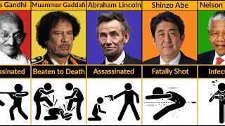 How Famous World Leaders Died - Cause of Death & Age - Assassinated World Leaders