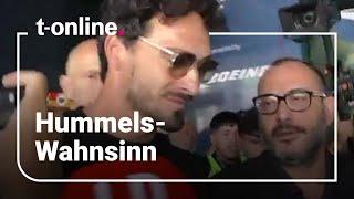 Mats Hummels in Rom von Fans belagert