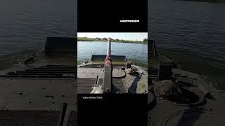 Who Wants Fish? Nice Lunch for Ukrainian Soldiers Crossing the River on a BMP #warinukraine