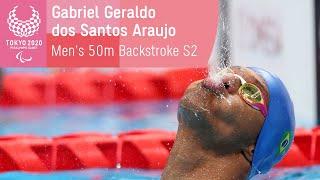   Dos Santos Araujo Wins Gold Again! | Men's 50m Backstroke S2 | Tokyo 2020 Paralympic Games