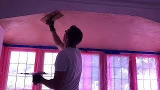 Plastering a ceiling -  pva and skim - Plastering Guru