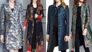 EXCLUSIVE COLLECTION OF PARTY WEAR WINTER LONG COAT/JACKETS FOR LADIES 2024-2025