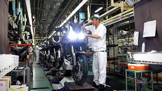 (How a motorcycle is made) Honda Kumamoto Factory tour in Japan