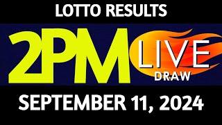 Lotto Result Today 2:00 pm draw September 11, 2024 Wednesday PCSO LIVE