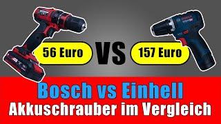 Bosch GSR 12V-35 vs Einhell TC-CD 18/35 - teuer vs billig 