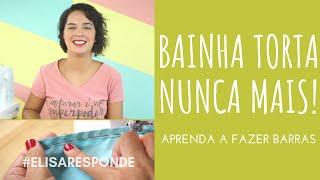 Como fazer bainha fácil? Aprenda a costurar barra de tecido reta! Bainha torta nunca mais! 