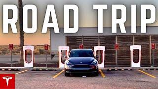 Tesla MODEL Y Family Road Trip: Vegas to California