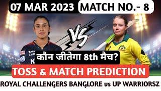 WPL 2023 - Royal Challengers Bangalore Vs Up Warriors 8th Match Prediction,Toss, fantasy,stats