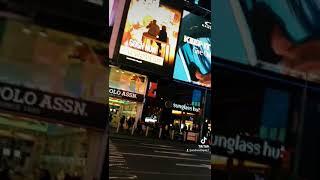 Trump in Times Square. 