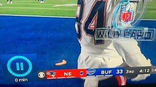 Bills fan throws dildo on field after Patriots touchdown during playoff game 