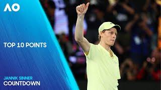 Jannik Sinner | Top 10 Points | Australian Open 2025