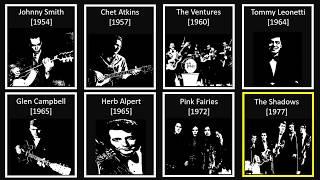 Walk Dont Run dif. versions comparison | Johnny Smith Chet Atkins Ventures Shadows 1954-1977