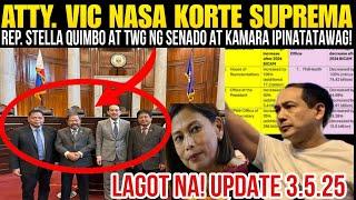 BREAKING NEWS! ATTY. VIC NASA KORTE SUPREMA! | REP.QUIMBO AT TWG PINATAWAG NG KORTE! | LATEST NEWS