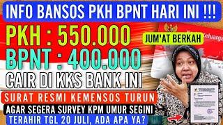 JUM'AT BERKAH ‼️PKH 550.000 BPNT 400.000 CAIR DI BANK INI KPM UMUR SEGINI HARUS DI SURVEY TERAHIR 20