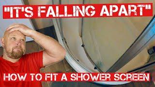 REPLACING A BATHROOM SHOWER SCREEN Enclosure | Real World Plumbing