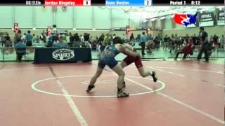 University Nat`ls FS  55 KG / 121.25 lbs: Jordan Kingsley vs. Sean Boylan