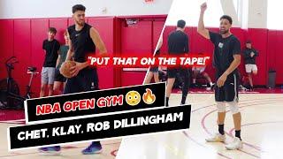 Chet, Klay, Rob Dillingham GO CRAZY at NBA Open Run 