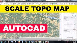 [AUTOCAD] IMPORT AND SCALE SCANNED TOPO MAP IN AUTOCAD | AUTOCAD TUTORIAL