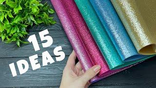 15 IDEAS  How to make Glitter Flowers Foam Sheet Craft Ideas