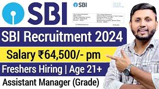 SBI Recruitment 2024 | Freshers | SBI Bank New Job Vacancy | Sbi Job Vacancy 2024 | Bank Jobs 2024