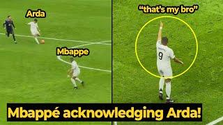 This angle of Arda Güler’s assist to Kylian Mbappé is incredible, look at Mbappé reaction after...