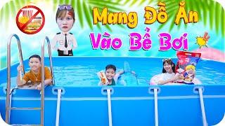 Cao Thủ Giấu Kẹo Mang Vào Bể Bơi  Min Min TV Minh Khoa
