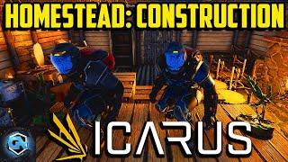 Icarus Homestead: Construction Mission Guide! Build a Rustic Cabin and Quest Walkthrough